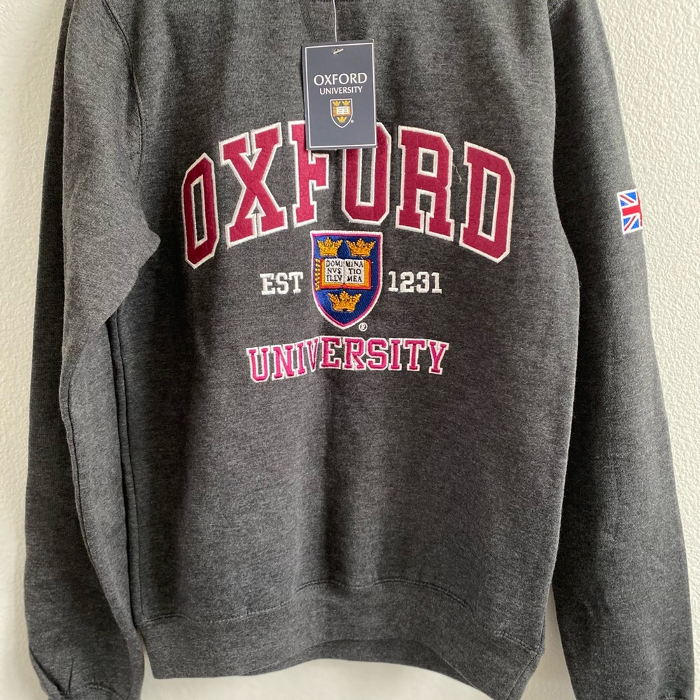 Oxford University Crewneck Sweatshirt Women XS Official Merchandise College NEW